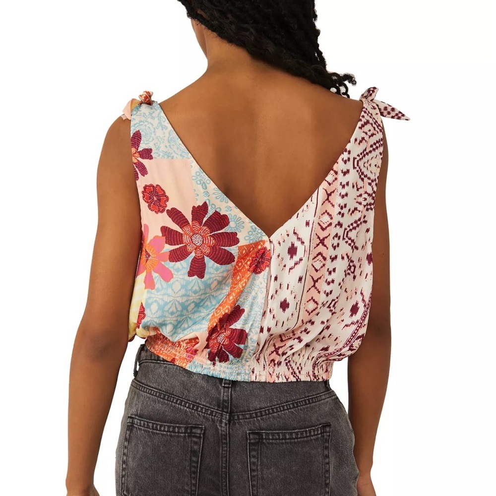 FREE PEOPLE Tied To You Printed Tank Top - Picture 3 of 3